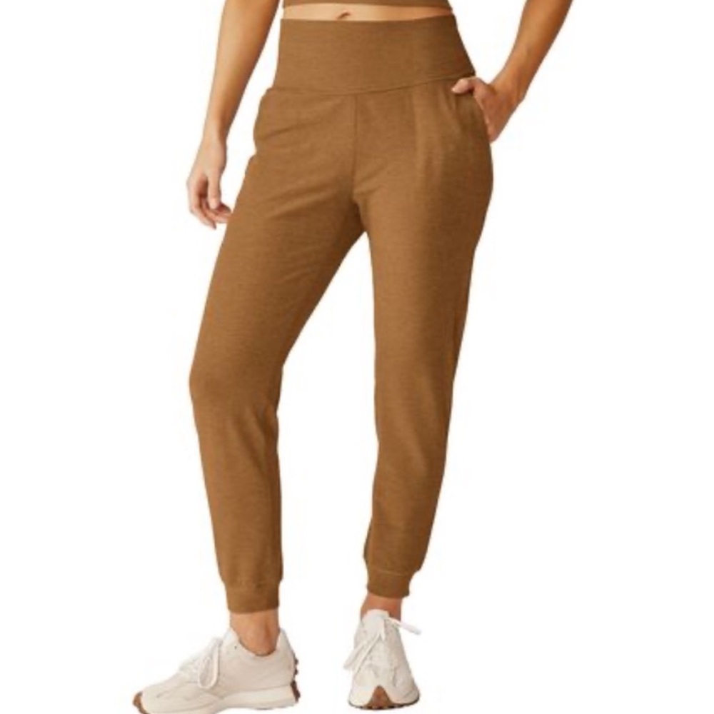 Beyond Yoga S Spacedye Midi Jogger 0428 brown mustard tan small women